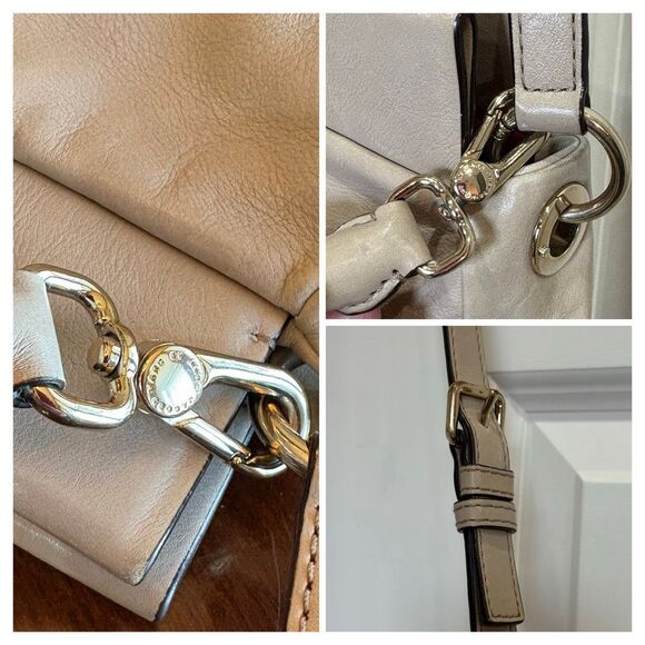 Marc by Marc Jacobs - Classic Q Hillier Hobo Bag in Cement Soft Leather. LOVELY! - Picture 13 of 15